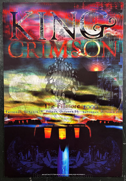 NF-425 - King Crimson - 2000 Poster - The Fillmore - Near Mint Minus