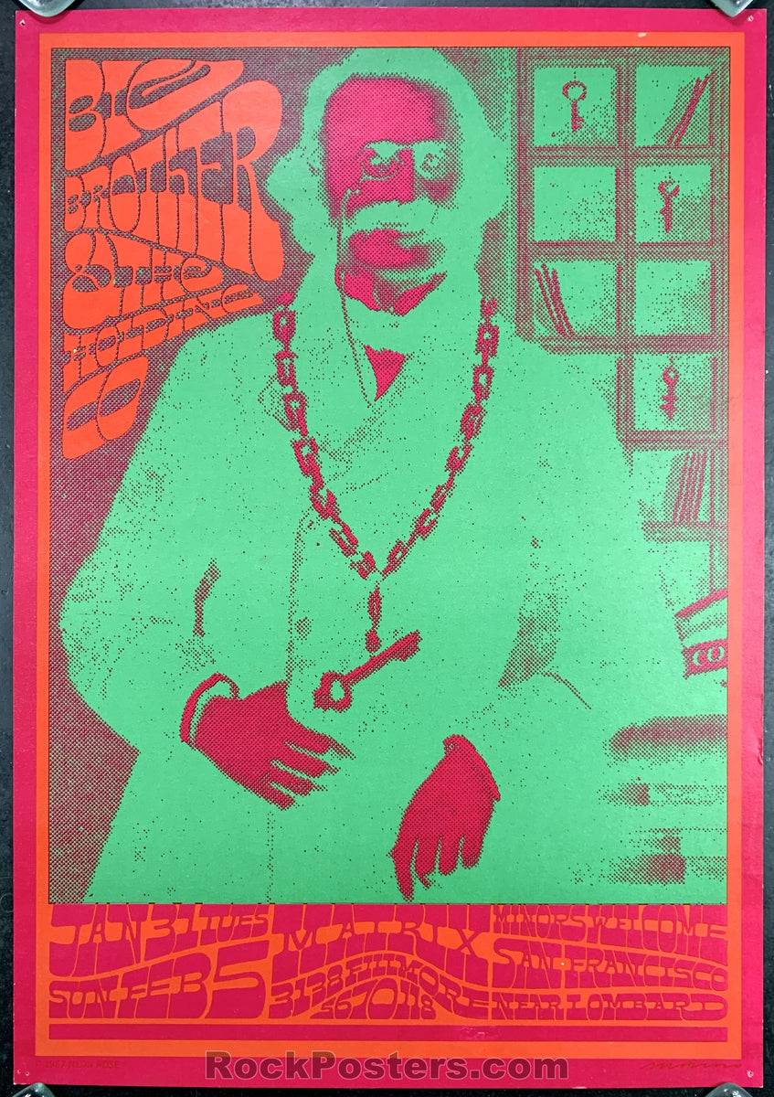 Neon Rose 4 - Big Brother 2nd Print Poster - The Matrix