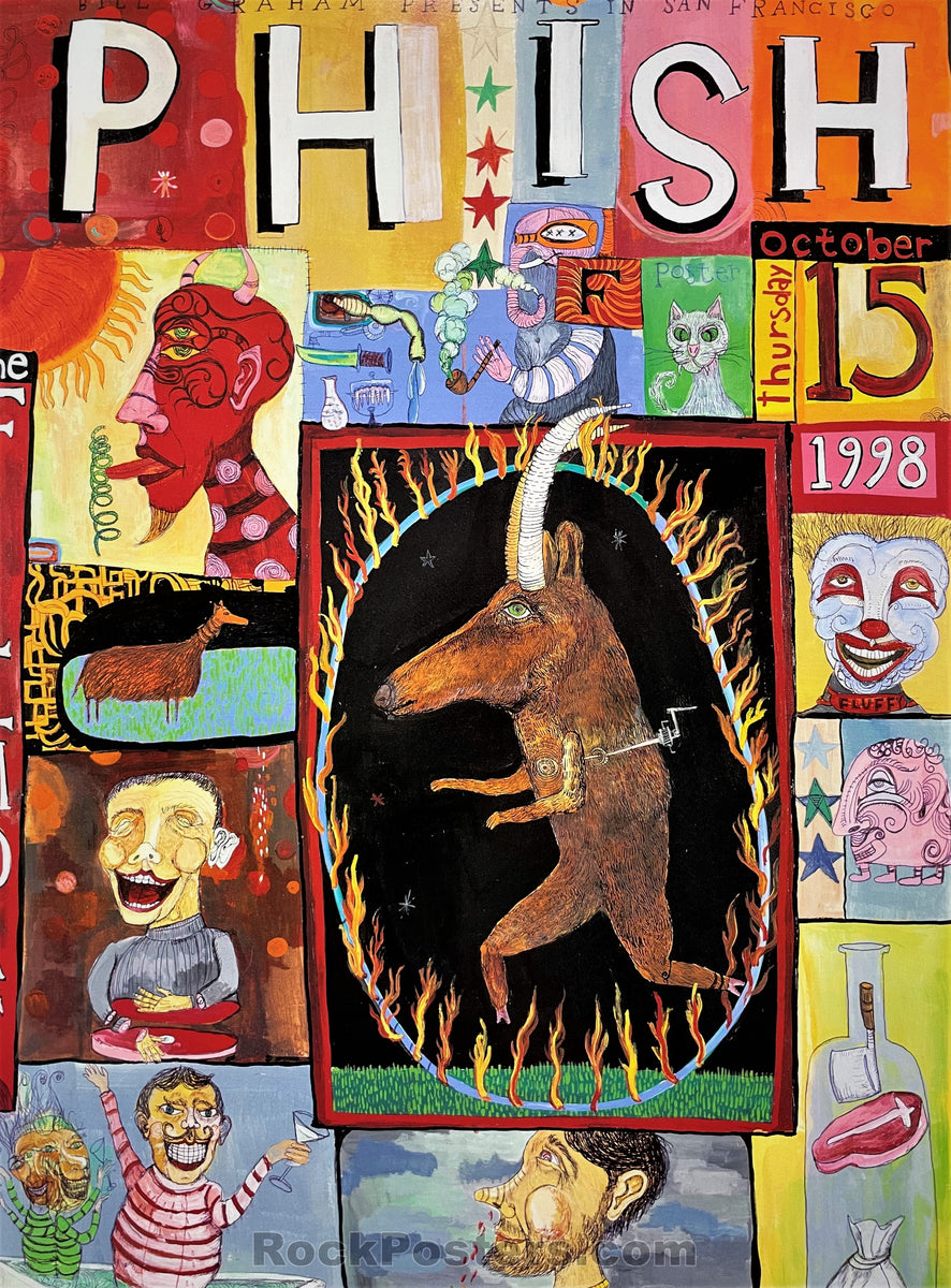 AMR 354.3 - Phish - 1998 Poster - The Fillmore - Near Mint Minus