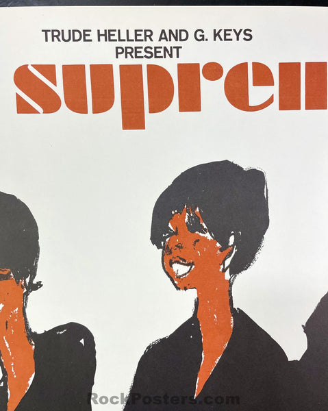 AUCTION - The Supremes - Original 1965 Poster - Lincoln Center New York City - Near Mint