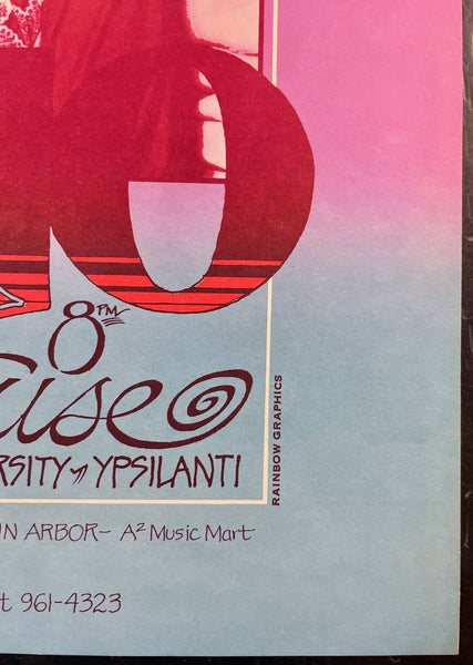 AUCTION - 5th Dimension - Gary Grimshaw - 1972 Poster - Hill Auditorium - Near Mint Minus