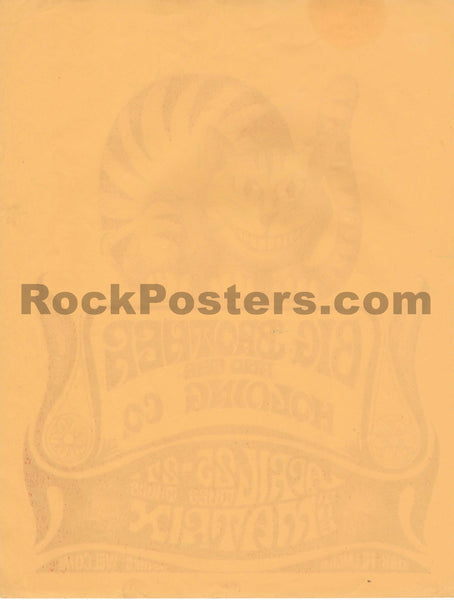 AUCTION - AOR 2.110 - Janis Joplin Big Brother - 1967 Handbill - The Matrix  - Near Mint