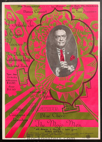 AUCTION - AOR 2.150 - Blue Cheer - California Hall - 1967 Poster - Near Mint