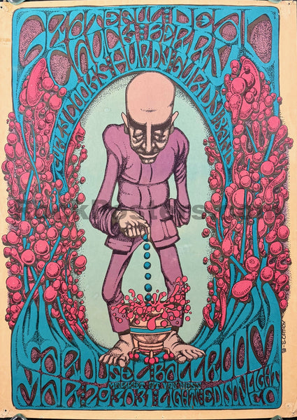 AUCTION - AOR 2.163 - Grateful Dead - Berry Dropper - Steve Catron - 1968 Poster - Carousel Ballroom - Very Good - SF Rock Posters & Collectibles