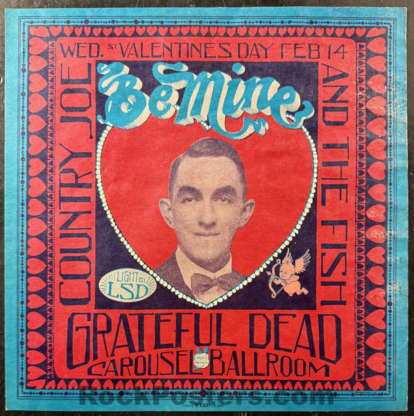 AUCTION - AOR 2.174 - Grateful Dead - "Be Mine" - Stanley Mouse - 1968 Poster - Carousel Ballroom - Excellent