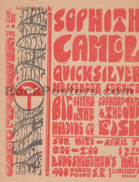 AUCTION - Grateful Dead - "Angry Arts" - 2-Sided 1967 Handbill - Longshoremen's Hall - Near Mint Minus