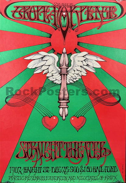 AUCTION - AOR 2.230 - 2nd Annual Grope For Peace - Grateful Dead - Rick Griffin - 1968 Poster - Straight Theater - Excellent