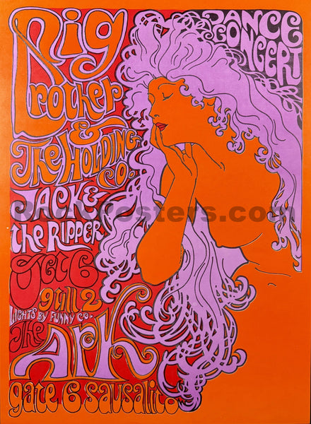 AUCTION - AOR 2.309 - Big Brother Janis Joplin - 1967 Poster - The Ark - Near Mint