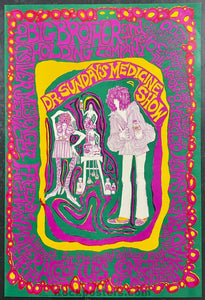 AUCTION - AOR 2.339 - Janis Joplin Big Brother - 1967 Poster - San Jose - Excellent