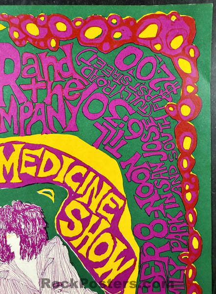 AUCTION - AOR 2.339 - Janis Joplin Big Brother - Mari Tepper - San Jose - 1967 Poster - Excellent