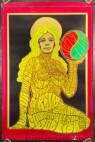 AUCTION - AOR 2.349 - Joint Show - Wes Wilson - 1967  Foil Poster - Excellent