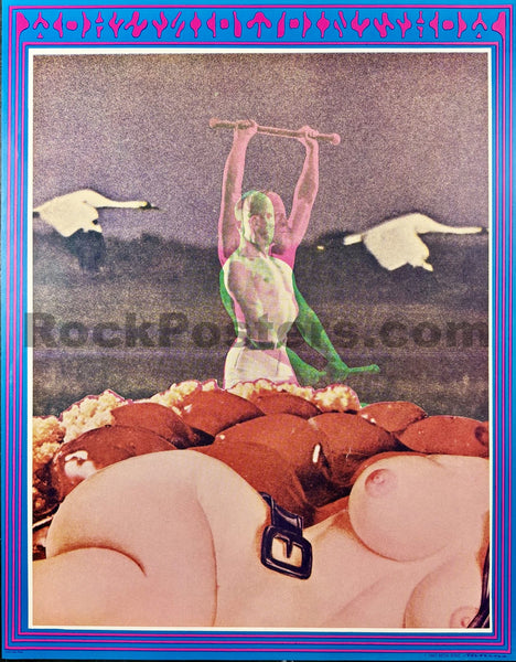 AOR 2.351 - Joint Show - Victor Moscoso - 1967 Poster - Moore Gallery - Near Mint Minus