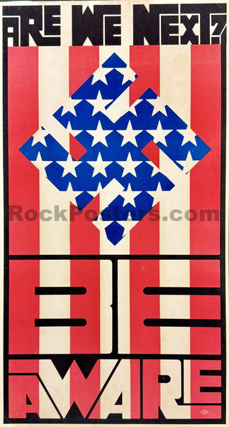 AUCTION -  AOR 2.363 - "Are We Next?" -  Wes Wilson -  First-Ever 1964 Poster - Excellent - SF Rock Posters & Collectibles