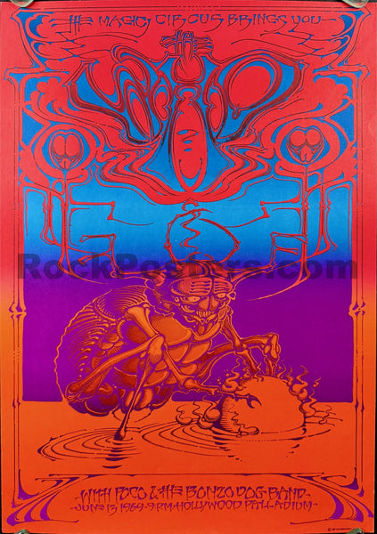 AUCTION - AOR 3.65 - The Who - Rick Griffin - 1969 Poster - Hollywood Palladium - Near Mint Minus - SF Rock Posters & Collectibles