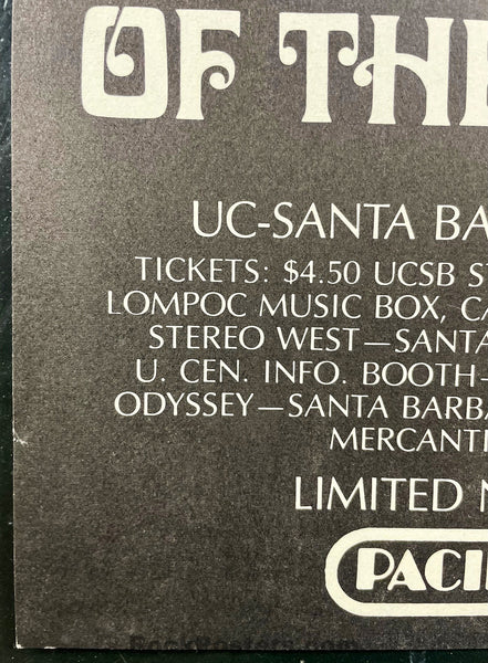 AOR 4.114 - The Grateful Dead - 1968 Poster - U.C. Santa Barbara - Excellent