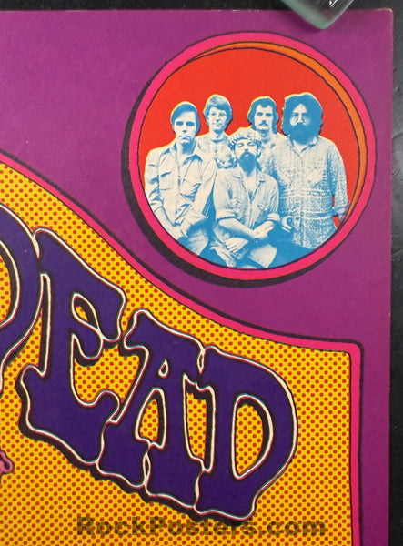 AUCTION - AOR 4.187 - Grateful Dead - Gary Grimshaw - 1971 Poster w/Ticket Strip - Ann Arbor, MI - Near Mint Minus