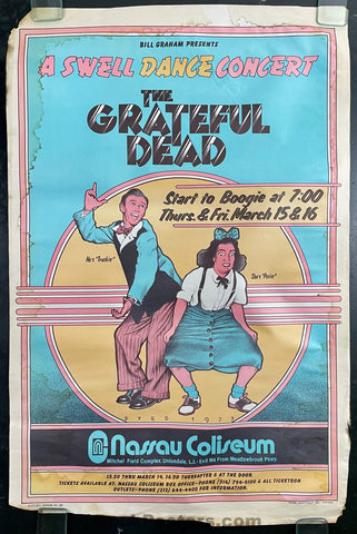 AUCTION - AOR 4.220 - Grateful Dead - 1973 Poster -  from Bill Graham Archives - Good