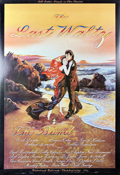 AUCTION - AOR 4.46 - The Band - The Last Waltz - 1976 Poster - Winterland - Excellent
