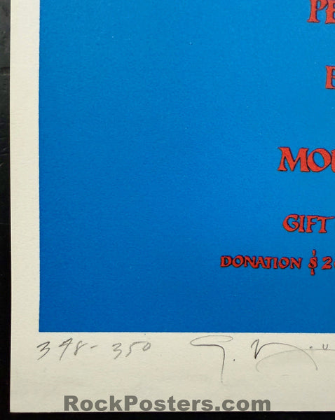 AUCTION - Artist Rights Today - Jerry Garcia - Griffin, Wilson, Kelley - Mouse & Moscoso SIGNED - 1989 Poster - Near Mint