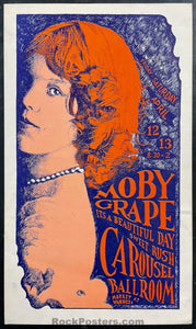 AOR 2.161 - Moby Grape - 1968 Poster - Carousel Ballroom - Excellent