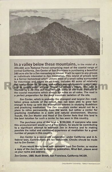 AUCTION - AOR 2.181 - Grateful Dead - Janis Joplin - "Zenefit" - 1966 Handbill -  Avalon Ballroom - Excellent