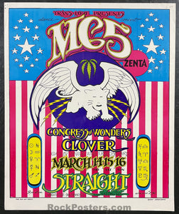 AUCTION - AOR 2.227 - MC5 - Straight Theater - 1969 Poster - Excellent