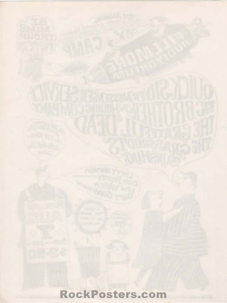 AOR 2.68 - Grateful Dead - 1966 Handbill - Fillmore Auditorium - Near Mint Minus