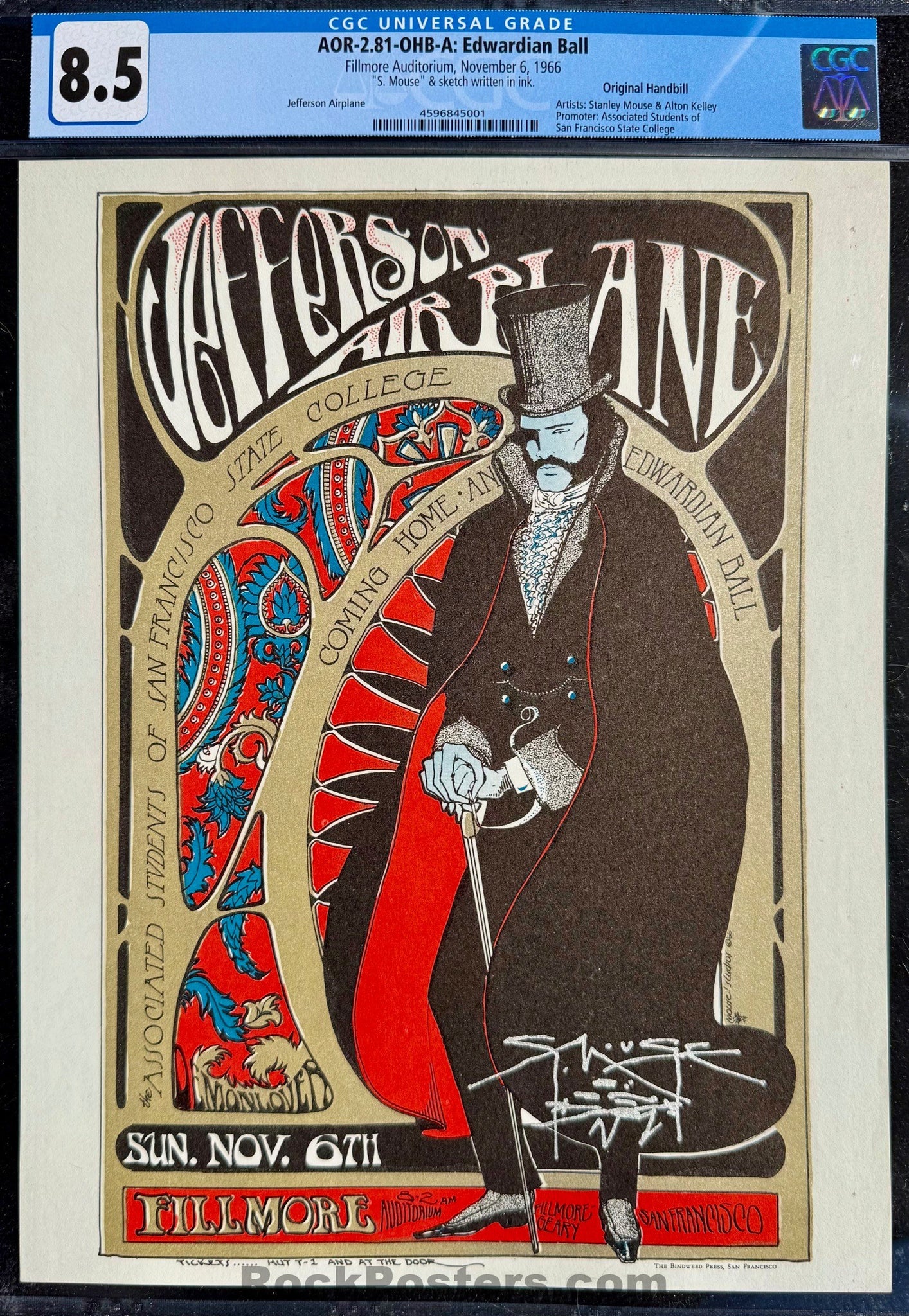 AUCTION - AOR 2.81 - Edwardian Ball - Jefferson Airplane - Stanley