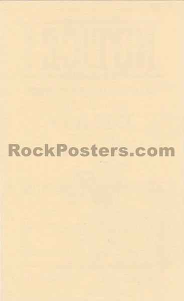 AUCTION - AOR 3.103 - Grateful Dead - 1968 Handbill - Eugene, Oregon - Near Mint