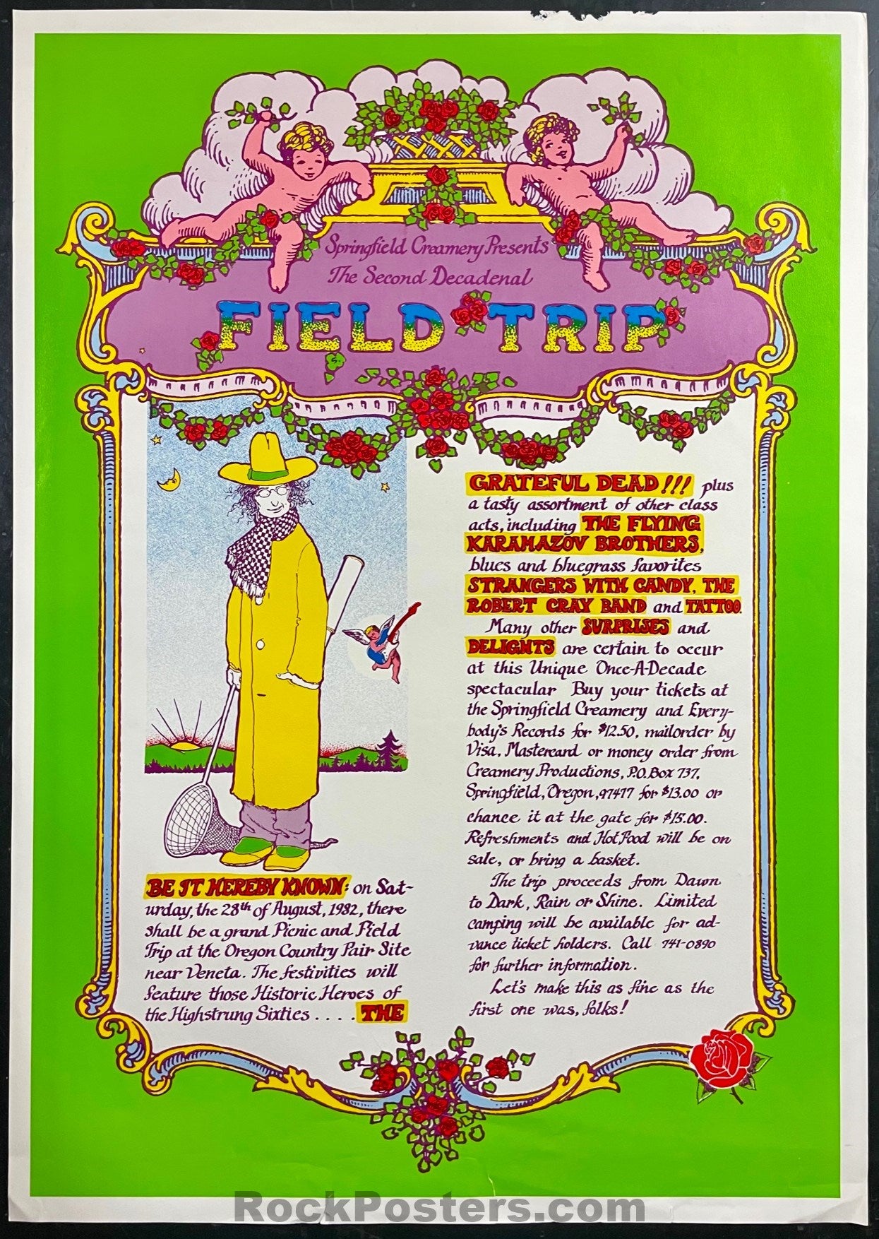 AUCTION - AOR 4.137 - Grateful Dead - Oregon - 1982 Poster - Excellent