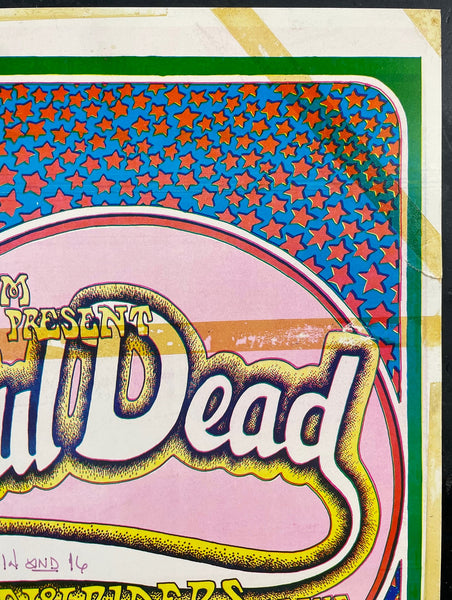 AOR 4.93 - Grateful Dead - San Andreas Fault - 1970 Poster - Euphoria - Rough