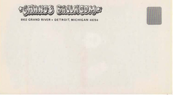 AOR 3.158 - Jefferson Airplane - Grande Ballroom - 1968 Postcard - Near Mint