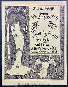 AUCTION - Art of Fillmore Pg. 123 - Janis Joplin Santana - 1968 Handbill - Matrix Benefit @ Fillmore - Excellent