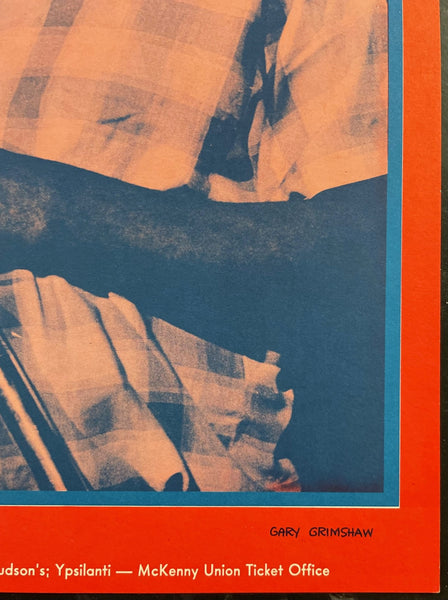 AUCTION - B.B. King/Howlin' Wolf - Gary Grimshaw - 1971 Poster - Hill Auditorium - Near Mint