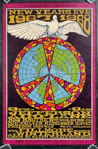 AUCTION - BG-100 - New Years 1967-1968 - Janis Joplin - Bonnie MacLean - Winterland - Poster - Excellent