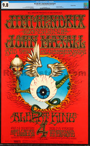 BG-105 - Jimi Hendrix Experience - Rick Griffin - 1968 Poster - Fillmo