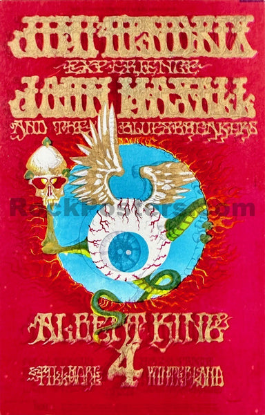 AUCTION - BG-105 - Jimi Hendrix - Rick Griffin - 1698 Variant Postcard - Near Mint