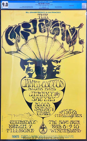 BG-110 - Cream - Stanley Mouse Signed - 1968 Poster - Fillmore & Winterland - CGC Graded 9.0