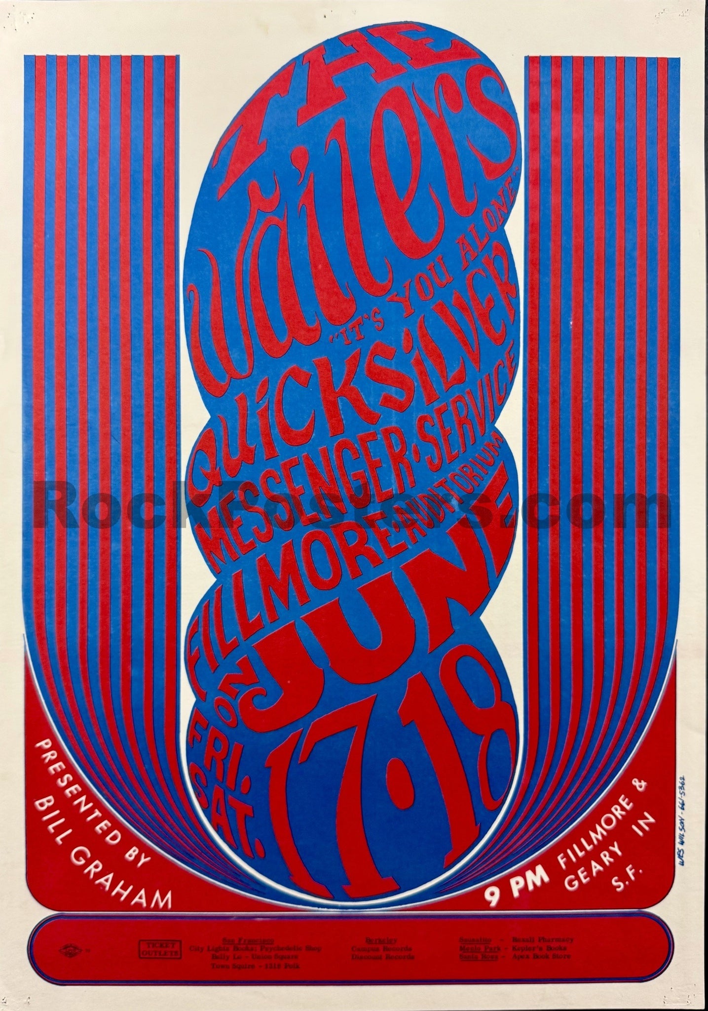 AUCTION - BG-11 - Quicksilver Messenger Service - Wes Wilson