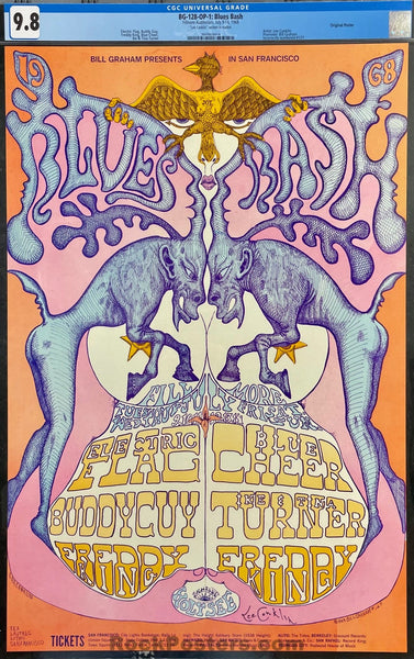 BG-128 - Blue Cheer - Lee Conklin Signed - 1968 Poster - Fillmore