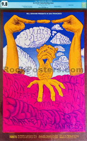 BG-128 - Blue Cheer - Lee Conklin Signed - 1968 Poster - Fillmore