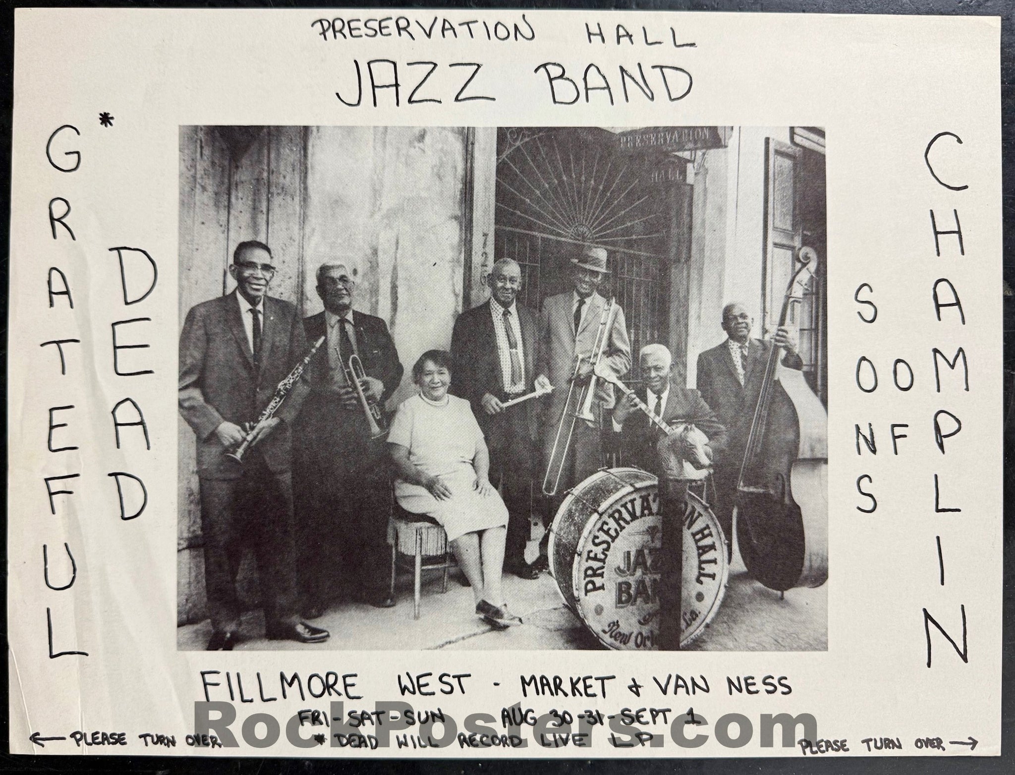 AUCTION - BG-134 Alternate - Grateful Dead - 1968 Concert Poster - Fillmore West - Very Good