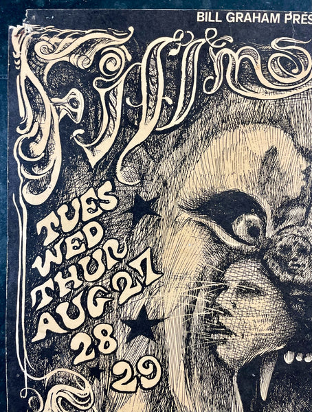 BG-134 - Grateful Dead/Santana - Lee Conklin - 1968 Poster - Fillmore West - Rough