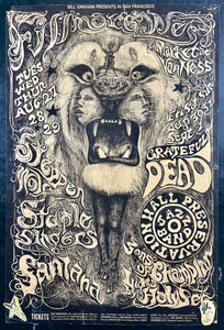 BG-134 - Grateful Dead/Santana - Lee Conklin - 1968 Poster - Fillmore West - Rough