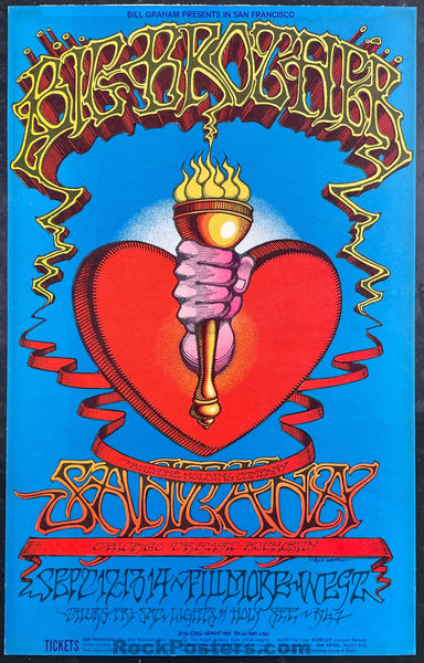 BG-136 - Big Brother Janis Joplin - Rick Griffin - 1968 Concert Poster - Fillmore West - Excellent