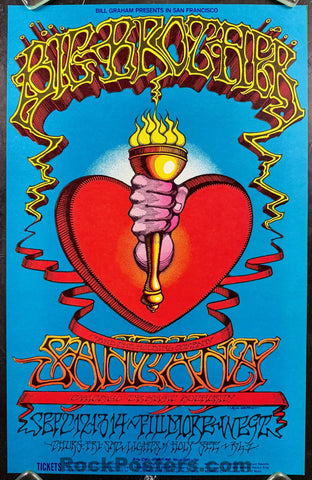 AUCTION -  BG-136 - Big Brother Janis Joplin - Rick Griffin - 1968 Poster - Fillmore West - Near Mint