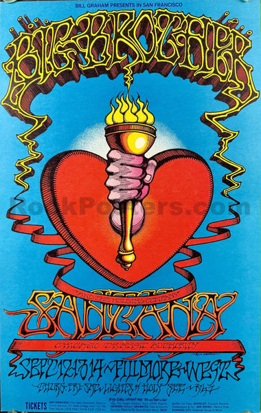 AUCTION - BG-136 - Big Brother Janis Joplin - Rick Griffin - 1968 Poster - Fillmore West - Near Mint