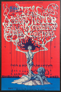 AUCTION - BG-145 - Ten Years After - Lee Conklin Signed - 1968  Poster - Fillmore West - Excellent