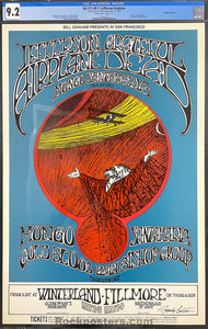 BG-171 - Grateful Dead - Jefferson Airplane - Randy Tuten Signed - 1969 Poster - Fillmore & Winterland - CGC Graded 9.2