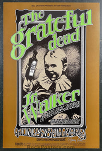 AUCTION - BG-176 - Grateful Dead - Randy Tuten Signed -  Fillmore West - 1969 Poster - Near Mint